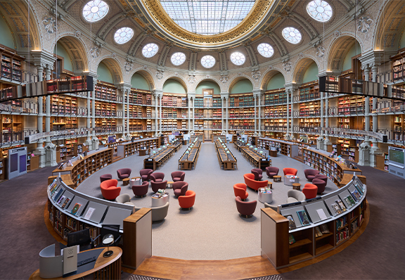 Bibliothèque nationale de France, Salle Ovale du site Richelieu ©Guillaume Murat