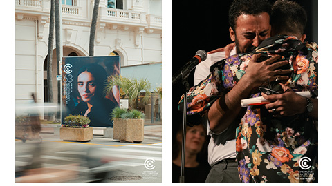 63rd Semaine de la Critique poster ©Julia Hervouin - The winner Ricardo Teodoro, during the prize ceremony ©Julia Hervouin